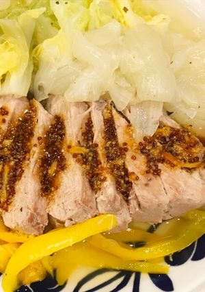 春キャベツと新玉のポトフ風豚もも煮込み-レシピのメイン写真