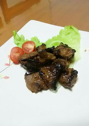 お酒もご飯も進む味噌漬け豚ハツ！-レシピのメイン写真