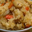 これだけで満足♪鶏ごぼうごはん
