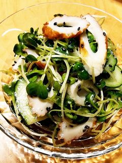 きゅうり&ちくわ&カイワレのゴマ塩和え-レシピのメイン写真