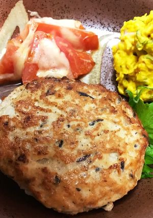 ヘルシーとうふハンバーグ（ひじき入り）♥-レシピのメイン写真