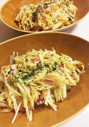 新ジャガとベーコンのカレー炒め-レシピのメイン写真