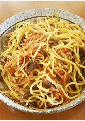 超簡単！蒟蒻きんぴら焼きそば-レシピのメイン写真