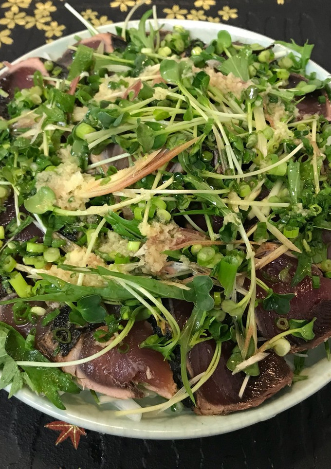 新玉ねぎで！かつおのたたき甘酢漬け〜♪-レシピのメイン写真