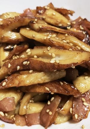 エリンギとベーコンと竹輪のバター醤油炒め-レシピのメイン写真