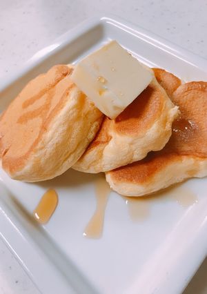 しゅわふわ♥口の中でとろけるパンケーキ-レシピのメイン写真