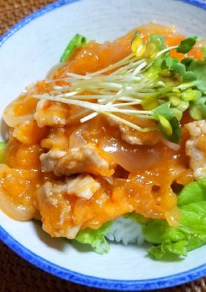豚バラ肉コチュジャンめし-レシピのメイン写真