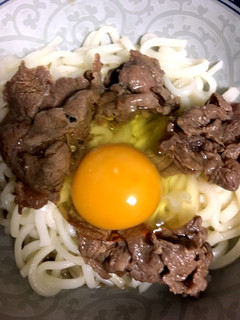 超簡単牛玉うどん-レシピのメイン写真