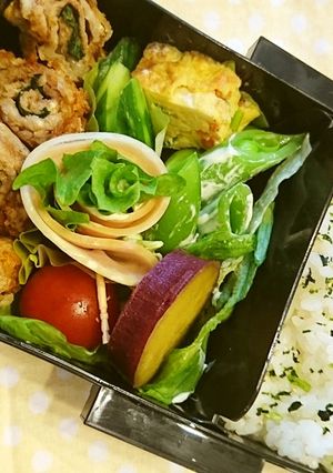 男子高校生お弁当★２日目★大葉豚肉巻き-レシピのメイン写真