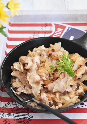 豚こま切れ肉と玉ねぎの香ばしグリル-レシピのメイン写真