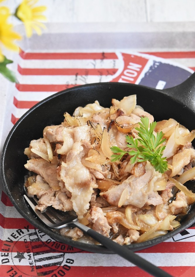 豚こま切れ肉と玉ねぎの香ばしグリル-レシピのメイン写真