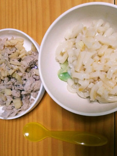 ✨幼児食 うどん 豚肉とたけのこ✨-レシピのメイン写真