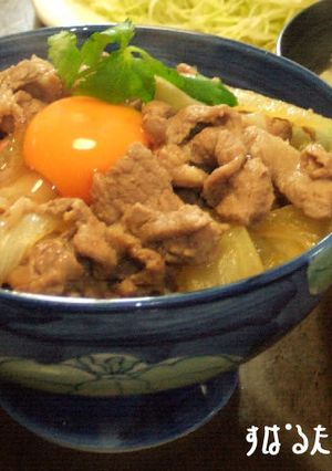 ぶた丼だブゥ~♡-レシピのメイン写真