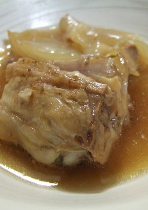 ブリあらと玉ねぎの中華風煮物（圧力鍋）-レシピのメイン写真