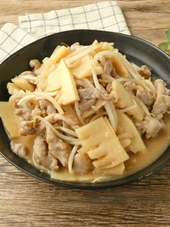 簡単★豚こまとタケノコの味噌炒め-レシピのメイン写真