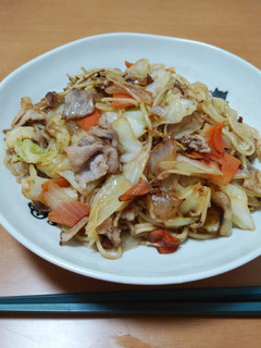 野菜たっぷり!かんたんにんにく焼きそば-レシピのメイン写真