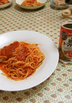 鶏肉ソテー、パスタ添え-レシピのメイン写真
