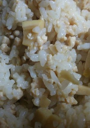筍とそぼろの混ぜ込みご飯-レシピのメイン写真