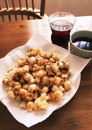 さっくさく♫かき餅（揚げ餅）-レシピのメイン写真