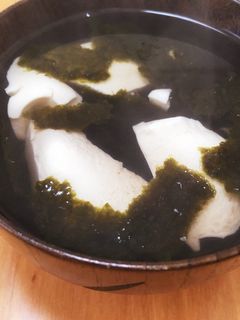 簡単汁物!豆腐と海苔のスープ。-レシピのメイン写真