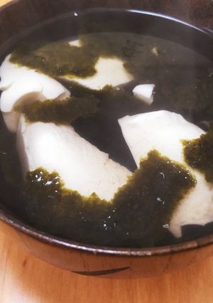 簡単汁物！豆腐と海苔のスープ。-レシピのメイン写真