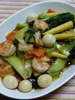海老とチンゲン菜他の中華風うま煮-レシピのメイン写真