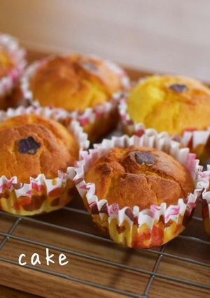 わんこ用さつまいもニンジンカップケーキ-レシピのメイン写真