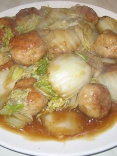 肉団子と白菜の炒め物-レシピのメイン写真