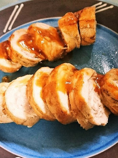 鶏むね肉で☆オイマヨロールチキン❗-レシピのメイン写真