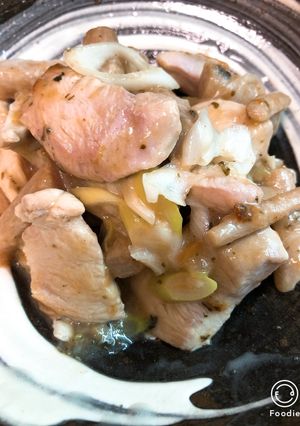 ゴボウの漬物と鶏の炒め物〜梅酢風味-レシピのメイン写真