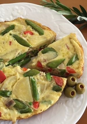 春野菜のスパニッシュオムレツ-レシピのメイン写真