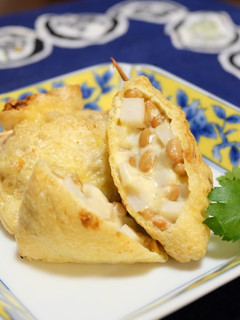 かまぼこと納豆のおあげ包み-レシピのメイン写真