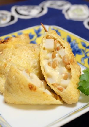 かまぼこと納豆のおあげ包み-レシピのメイン写真