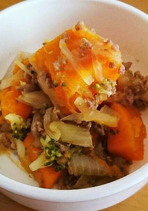 簡単!肉かぼちゃ ●離乳食後期〜完了期●-レシピのメイン写真