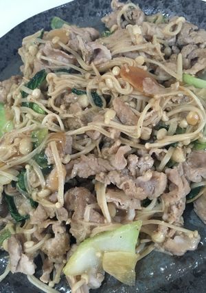 豚肉と青梗菜炒め物-レシピのメイン写真