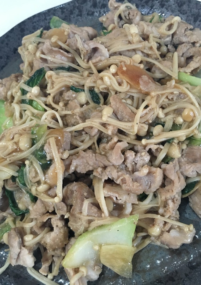 豚肉と青梗菜炒め物-レシピのメイン写真