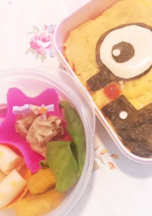 ミニオンキャラ弁-レシピのメイン写真