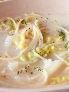 インスタントスープでスープパスタ!-レシピのメイン写真