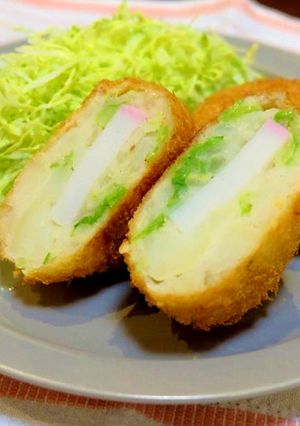 春キャベツとかまぼこのコロッケ-レシピのメイン写真