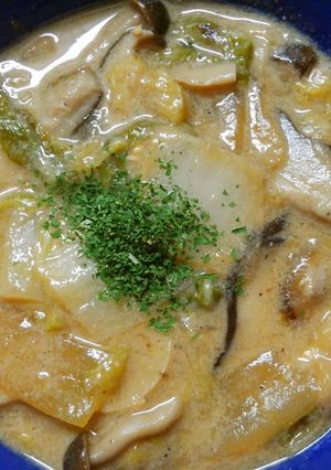 ルー無しで❀白菜ときのこの和風クリーム煮-レシピのメイン写真