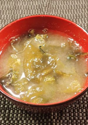 ツノマタの味噌汁-レシピのメイン写真