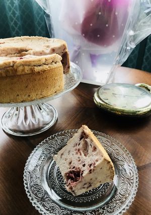いちごシフォン♫あまった卵白で〜-レシピのメイン写真