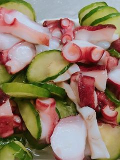 超簡単!タコときゅうりだけの酢の物-レシピのメイン写真