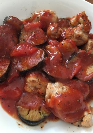 簡単!鶏肉のナストマト炒め-レシピのメイン写真