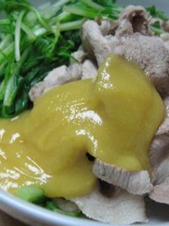 ❤簡単♪豚肉と水菜の酢味噌和え❤-レシピのメイン写真