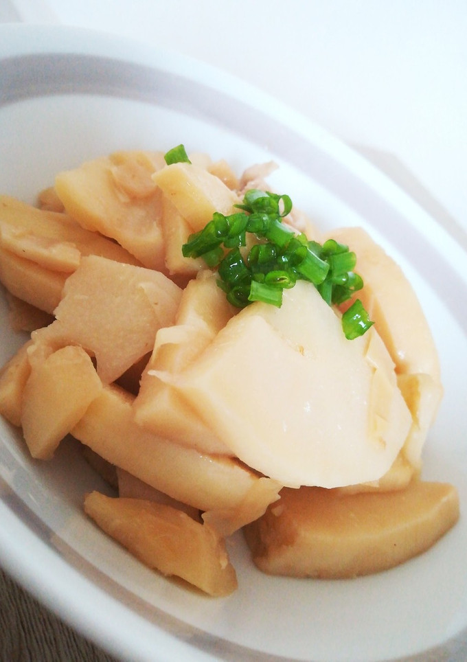 めんつゆで簡単♪鶏皮でタケノコの炒め煮-レシピのメイン写真