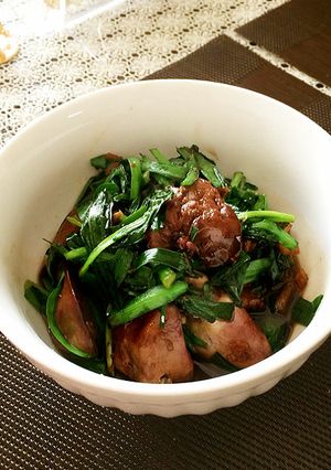 パワーつまみ「鶏レバニラの甘辛煮♪」-レシピのメイン写真