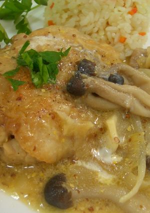 鶏肉の白ワイン&マ酢タード煮込み-レシピのメイン写真