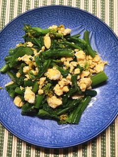 菜の花と炒り卵の和えもの-レシピのメイン写真