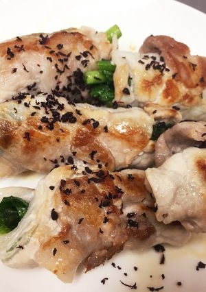 簡単ほうれん草チーズの豚巻き ゆかり活用-レシピのメイン写真